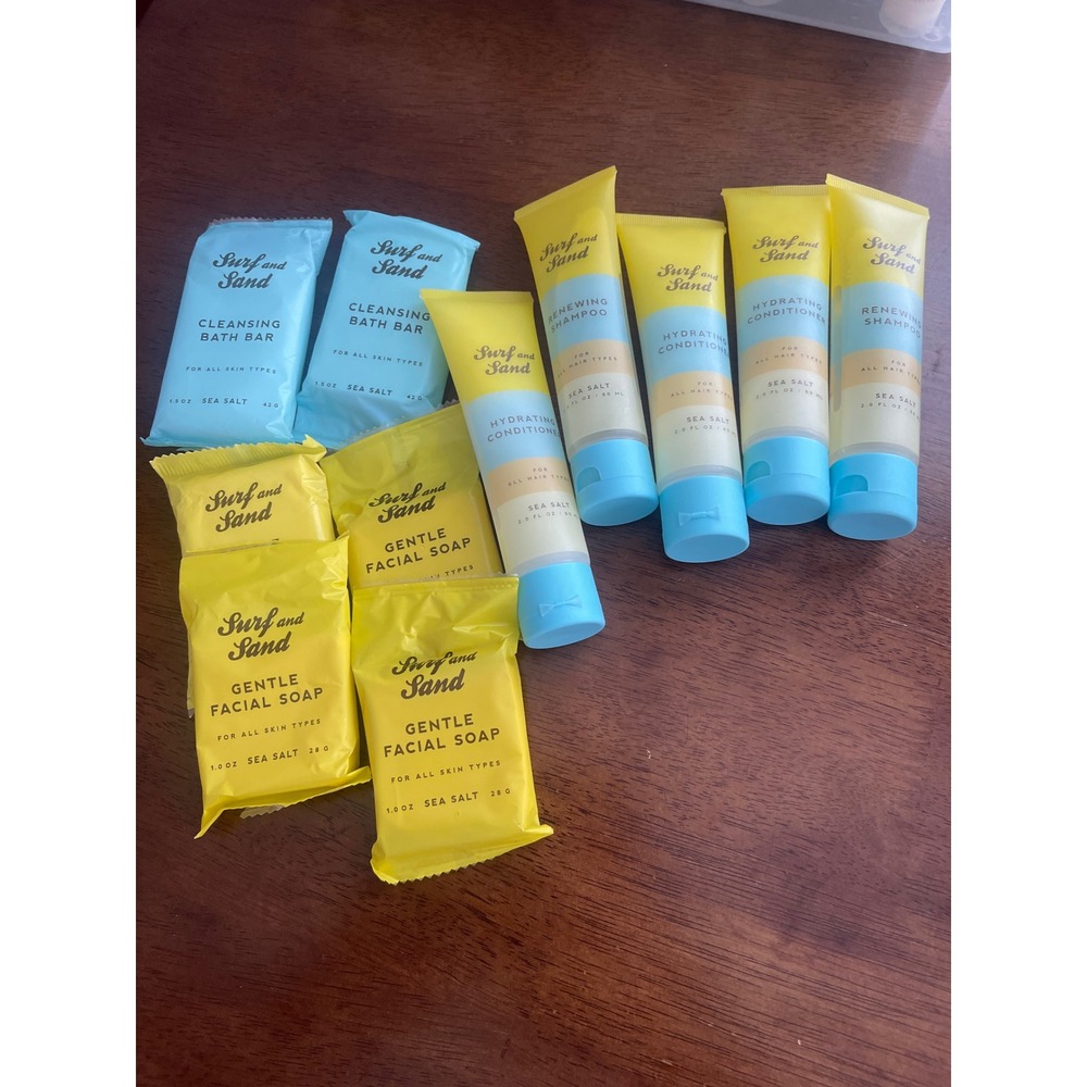 Universal Resorts Surf Sand Sea Salt 11 Piece Travel  Shampoo Conditioner Bars